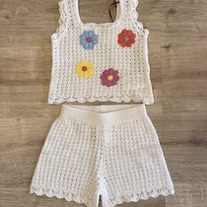 Completo Bianco Traforato Con Top e Short iDO 2026_