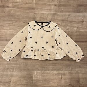 Camicia In Cotone Con Colletto e Fiocchetti Neri Mayoral a/i 2026.