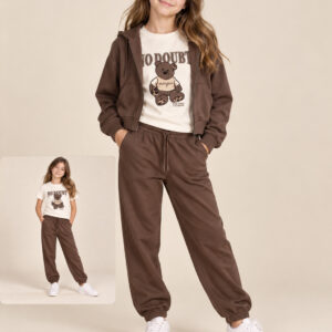 Tuta 3 Pezzi Cioccolato Con T-Shirt m/c In Caldo Cotone iDO a/i 2026.