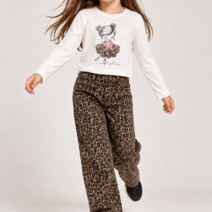 T-Shirt m/l In Caldo Cotone Con Ballerina iDO a/i 2026.
