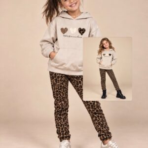 Completo In Caldo Cotone Con Leggings Maculato iDO a/i 2026.