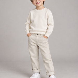 Pantalone In Vellutino Leggero Pietra Sarabanda a/i 2026.